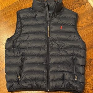 Polo by Ralph Lauren Men's Dark Blue Quilted Vest
